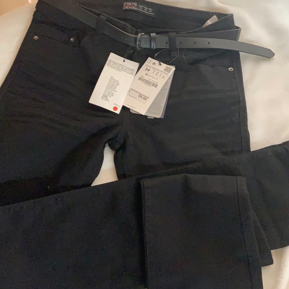 Black zara denim